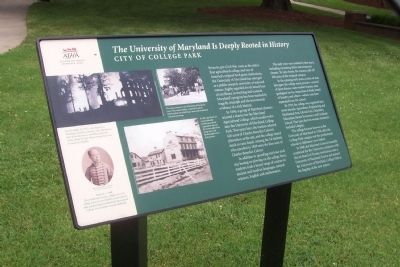 The University of Maryland Is Deeply Rooted in History. image. Click for full size.