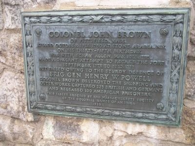 Colonel John Brown Marker image. Click for full size.
