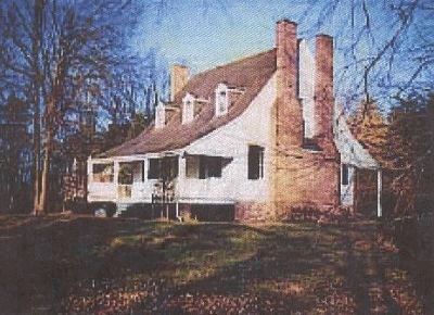 "Piscataway House" - now preserved in the Broad Creek HIstoric District image. Click for full size.