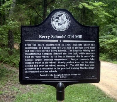 Berry Schools' Old Mill Marker image. Click for full size.