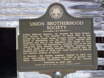 Union Brotherhood Society Marker image. Click for full size.
