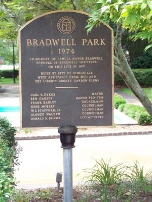Bradwell Park Marker. Click for full size. Bradwell Park Marker image. Click for full size.