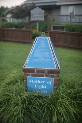 Mother of Light Shrine Marker (South Face) image. Click for full size.