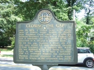 Closing the Gap Marker. Click for full size. Closing the Gap Marker image. Click for full size.