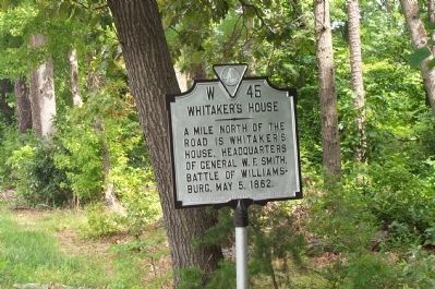 Whitaker's House Marker. Click for full size. Whitaker's House Marker image. Click for full size.