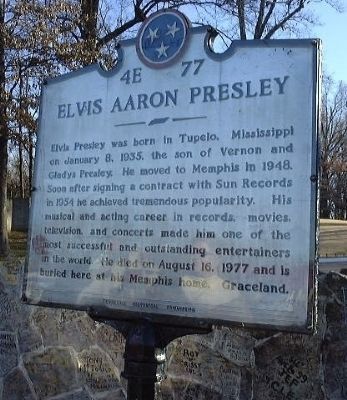 Elvis Aaron Presley Marker image. Click for full size.