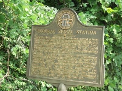 Federal Signal Station Marker. Click for full size. Federal Signal Station Marker image. Click for full size.