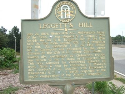 Leggett's Hill Marker image. Click for full size.