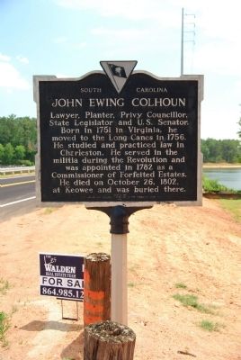 John Ewing Colhoun Marker image. Click for full size.