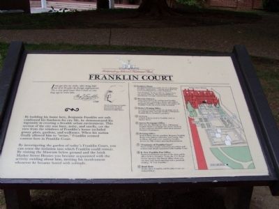 Franklin Court Marker image. Click for full size.