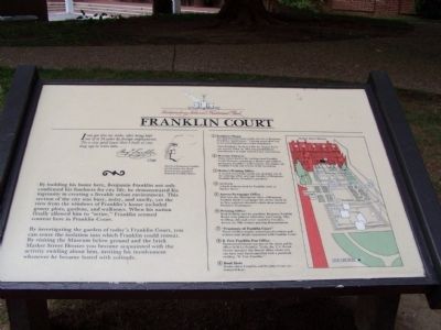 Franklin Court Marker image. Click for full size.