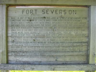 Fort Severson Marker image. Click for full size.