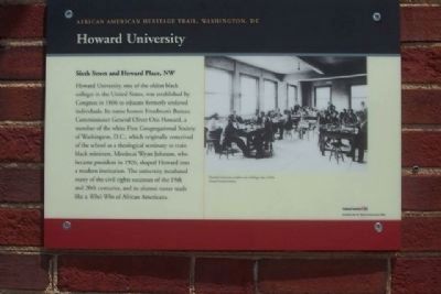 Howard University Marker image. Click for full size.