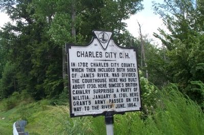Charles City C. H. Marker image. Click for full size.