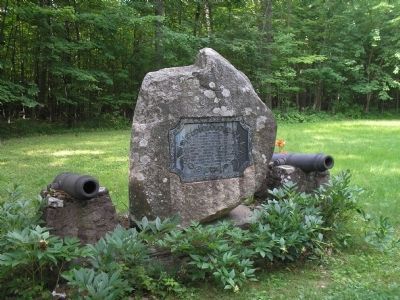 Marker at Fort Ticonderoga. Click for full size. Marker at Fort Ticonderoga image. Click for full size.