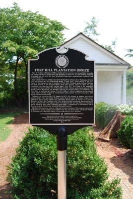Fort Hill Plantation Office Marker image. Click for full size.