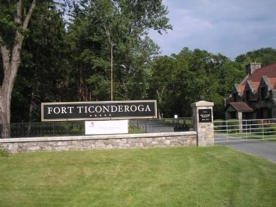 Entrance to Fort Ticonderoga. Click for full size. Entrance to Fort Ticonderoga image. Click for full size.
