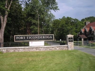 Entrance to Fort Ticonderoga image. Click for full size.