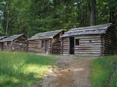 Revolutionary War Soldier Huts image. Click for full size.
