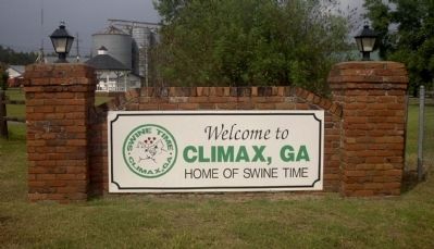 Climax, Georgia Welcome Sign image. Click for full size.