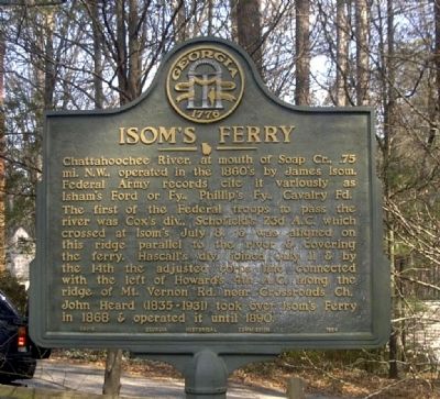 Isom's Ferry Marker image. Click for full size.