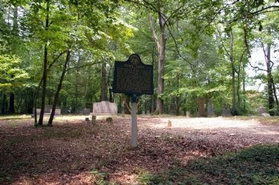 Heard Family Cemetery, showing the Isom's Ferry Marker image. Click for full size.