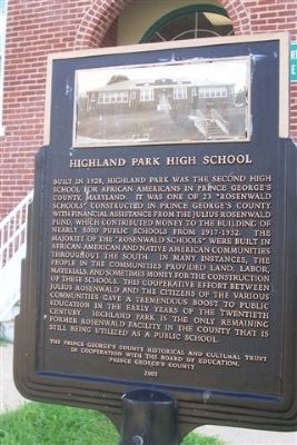 Highland Park High School Marker image. Click for full size.