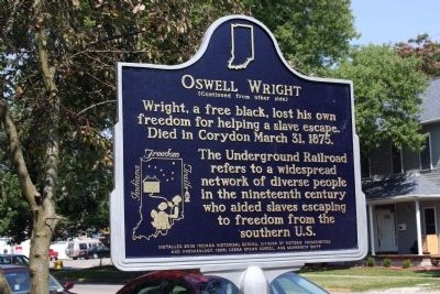Oswell Wright Marker (Back Side). Click for full size. Oswell Wright Marker (Back Side) image. Click for full size.