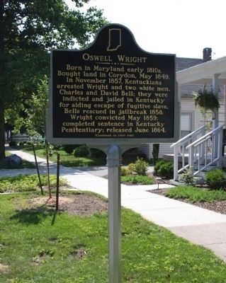 Oswell Wright Marker - Long View. Click for full size. Oswell Wright Marker - Long View image. Click for full size.