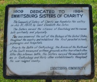 Emmitsburg Sisters of Charity Marker image. Click for full size.