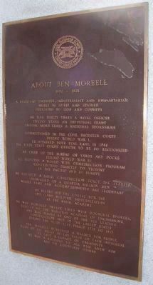 Admiral Ben Moreell Marker </b>(Second Panel: "About Ben Moreell") image. Click for full size.