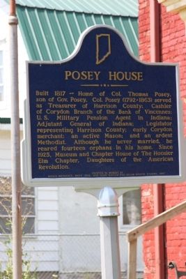 Posey House Marker. Click for full size. Posey House Marker image. Click for full size.