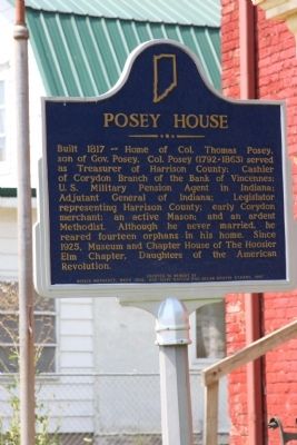 Posey House Marker image. Click for full size.