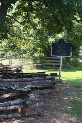Battle of Corydon Marker - Wide View. Click for full size. Battle of Corydon Marker - Wide View image. Click for full size.