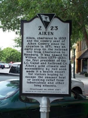 Aiken Marker </b>(front) image. Click for full size.