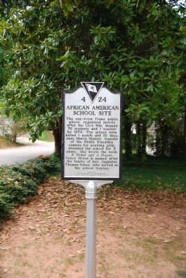 African American School Site Marker. Click for full size. African American School Site Marker image. Click for full size.
