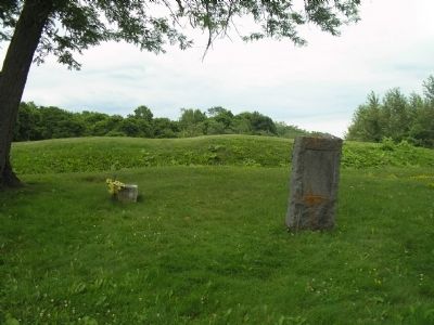 Marker in Garrison Cemetery. Click for full size. Marker in Garrison Cemetery image. Click for full size.