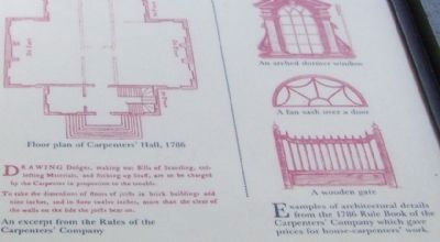 Floor plan of Carpenters' Hall, 1786 image. Click for full size.