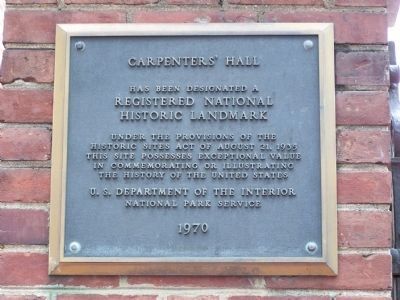Carpenters' Hall image. Click for full size.