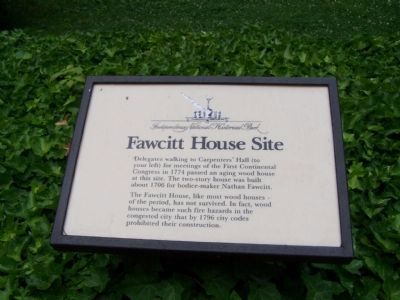 Fawcitt House Site Marker. Click for full size. Fawcitt House Site Marker image. Click for full size.