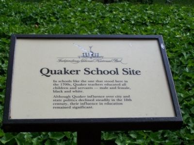 Quaker School Site Marker image. Click for full size.