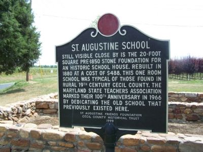 St. Augustine School Marker image. Click for full size.