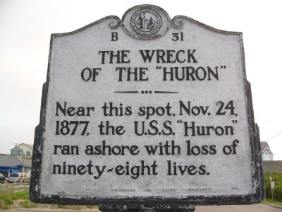 The Wreck of the Huron Marker image. Click for full size.