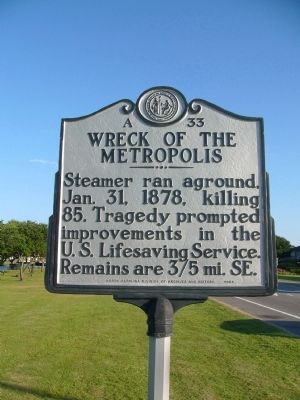 Wreck Of The Metropolis Marker image. Click for full size.