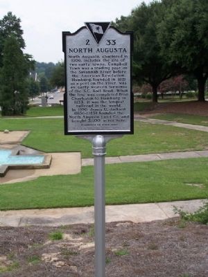 North Augusta Marker. Click for full size. North Augusta Marker image. Click for full size.