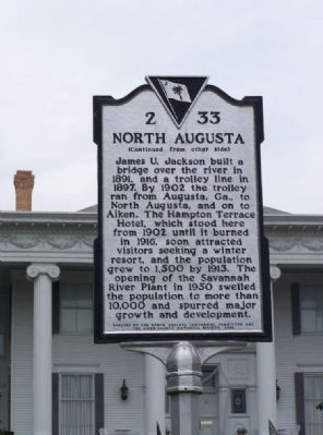 North Augusta Marker side 2 image. Click for full size.