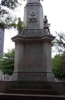 Augusta Confederate Monument Marker west face image. Click for full size.