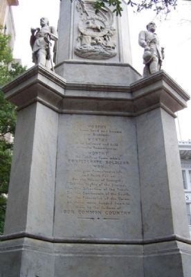 Augusta Confederate Monument Marker south face. Click for full size. Augusta Confederate Monument Marker south face image. Click for full size.