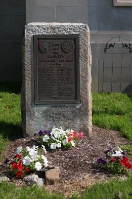 World War I Memorial Marker - - Wide View. Click for full size. World War I Memorial Marker - - Wide View image. Click for full size.