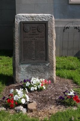 World War I Memorial Marker - - Wide View image. Click for full size.